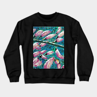 Monkey grass- from an original acrylic painting by Geoff Hargraves Crewneck Sweatshirt